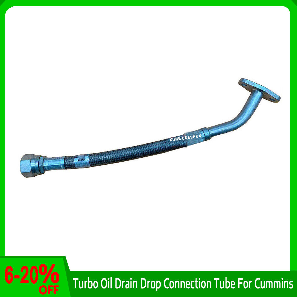 モバイル New Turbo Oil Drain Drop Connection Tube For Cummins 3.9L N14 M11