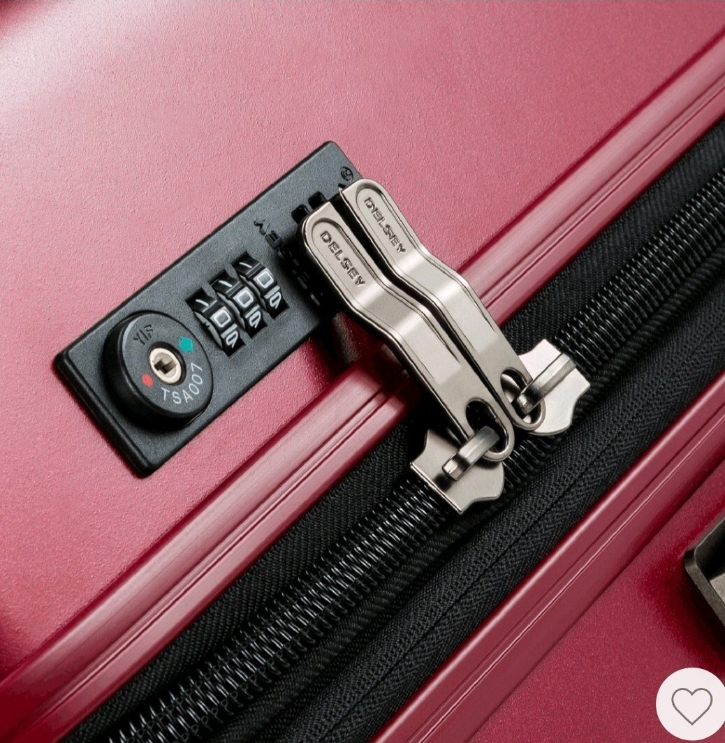 ✨️  DELSEY Paris Titanium Expandable Hardside Carry On Spinner Suitcase Re