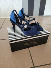 Damen Sandaletten, Abendschuhe,Blau,Gr.39,NEU!