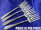 WALLACE NORMANDIE STERLING SILVER SALAD FORK - GOOD CONDITION T