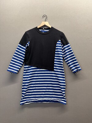 Marc By Marc Jacob Womens Blue Mini Dress Striped Long Sleeve Size S" | eBay