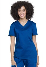 Scrubs Cherokee Workwear V Neck OR Top WW657 ROY Royal Free Shipping
