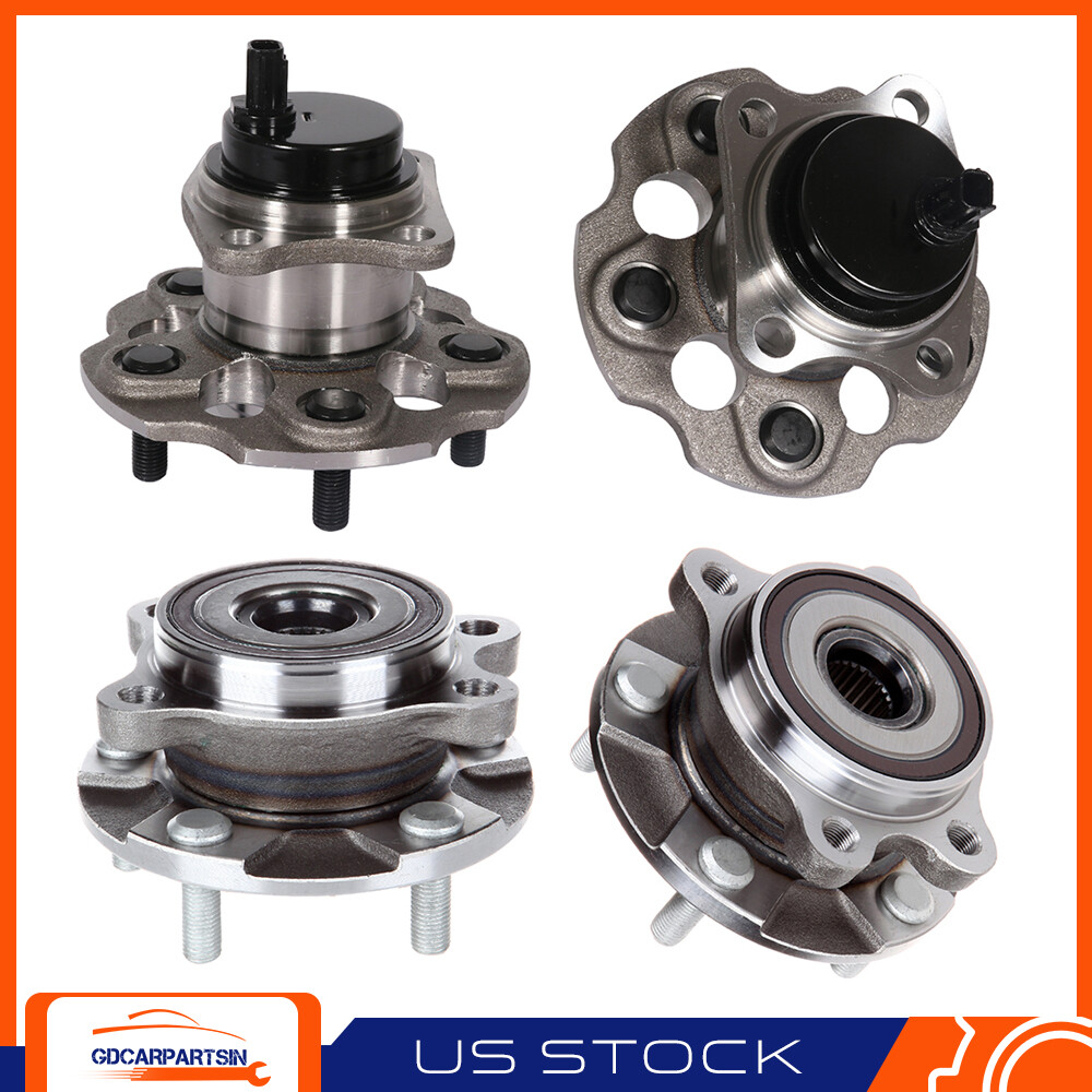 4pc Wheel Bearing Hub Assembly for 2012-2018 Toyota Prius V Front & Rear