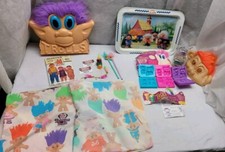Lot Of Trolls Collectibles Collection Case Treasure Jewel Belly Russ Doll 90s