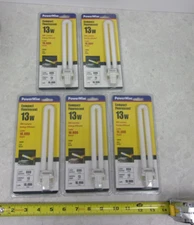 (LOT OF 5) POWER WISE 12413 COMPACT FLUORESCENT 13W, 0565C