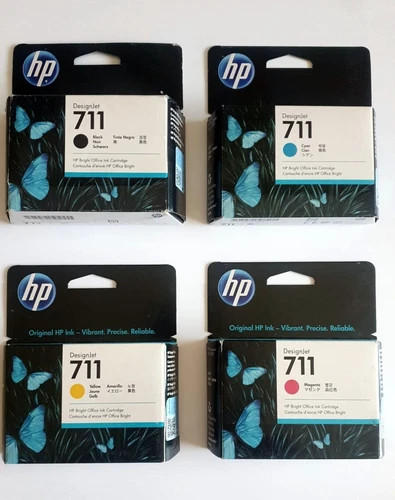 Original HP 711 Tintenpatronen für DesignJet T120 T125 T520 T530 Multipack Set
