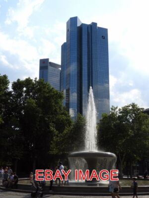 PHOTO  FRANKFURT DEUTSCHE BANK TWIN TOWERS  (2) DESIGNED BY WALTER HANIG  HEINZ