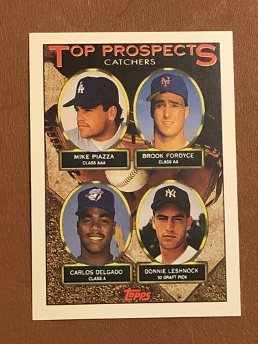 1993 Topps Mike Piazza Carlos Delgado Rookie Card 701 RC MINT EBay