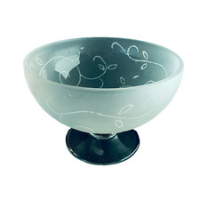 EISCH Sch&auml;lchen Schale Glassch&uuml;ssel 18,5 cm Aufsatz Pokal Satinato