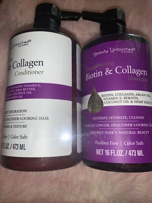 Strengthening Biotin&Collagen Shampoo/Conditioner 2pk 160z De,hy,cl