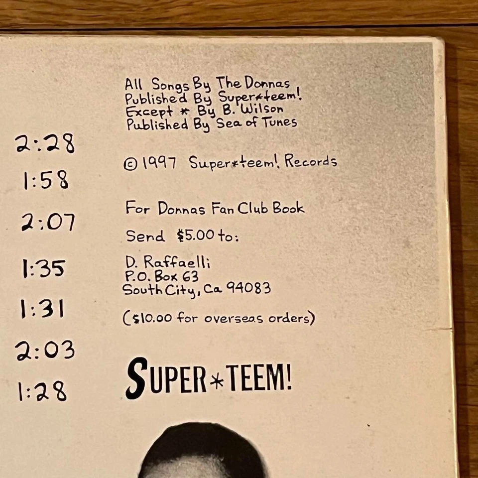 The Donnas / The Donnas 12 дюймов винил 1997 США оригинальный Blue Label 1-й альбом REMO-001 - Изображение 3 из 4