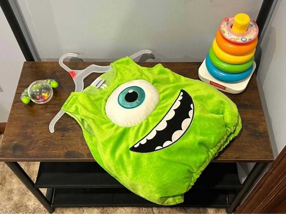 Monsters Inc. Mike Wazowski Halloween Disfraz Disney Pixar Niño Pequeño Talla 6-9 meses Foto 3 de 4
