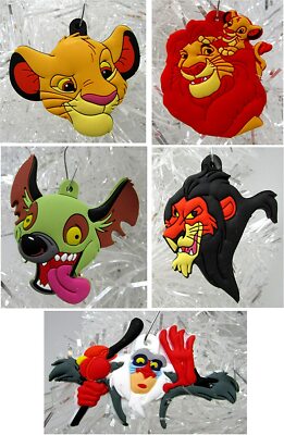 Ornament Lion King Holiday Christmas Set - Unique Shatterproof Plastic Design