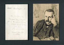 NOBEL PEACE PRIZE POLITICIAN Paul d'Estournelles de Constant autograph letter si