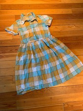 Vintage Midcentury Girls' Plaid Dress