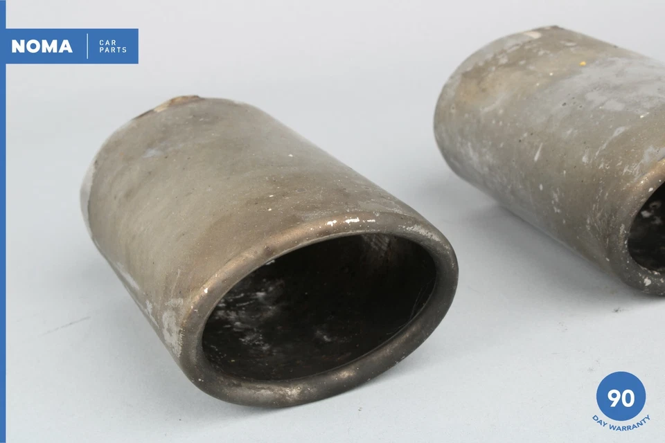 97-03 Jaguar X100 XK8 Juego de 2 puntas de silenciador de escape trasero izquierdo y derecho OEM Foto 3 de 4