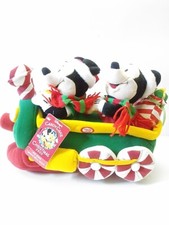 Disney Candy Cane Christmas 2000 Jingle Bell Rock Mickey Minnie Christmas Plush
