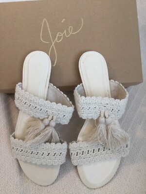 Beautiful NWB Joie Faina ivory Sandals sz 7 