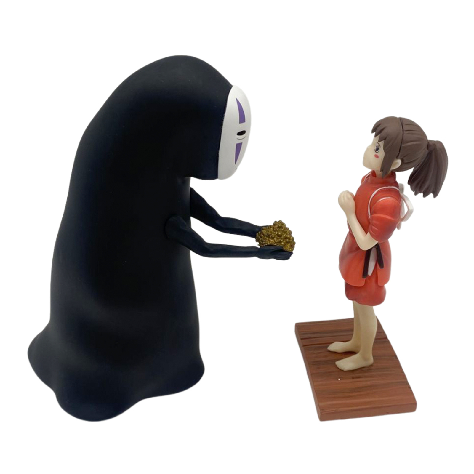 Figura Estatua Anime Chihiro y No Face Man Estatuilla Estatua Ornamento de Mesa