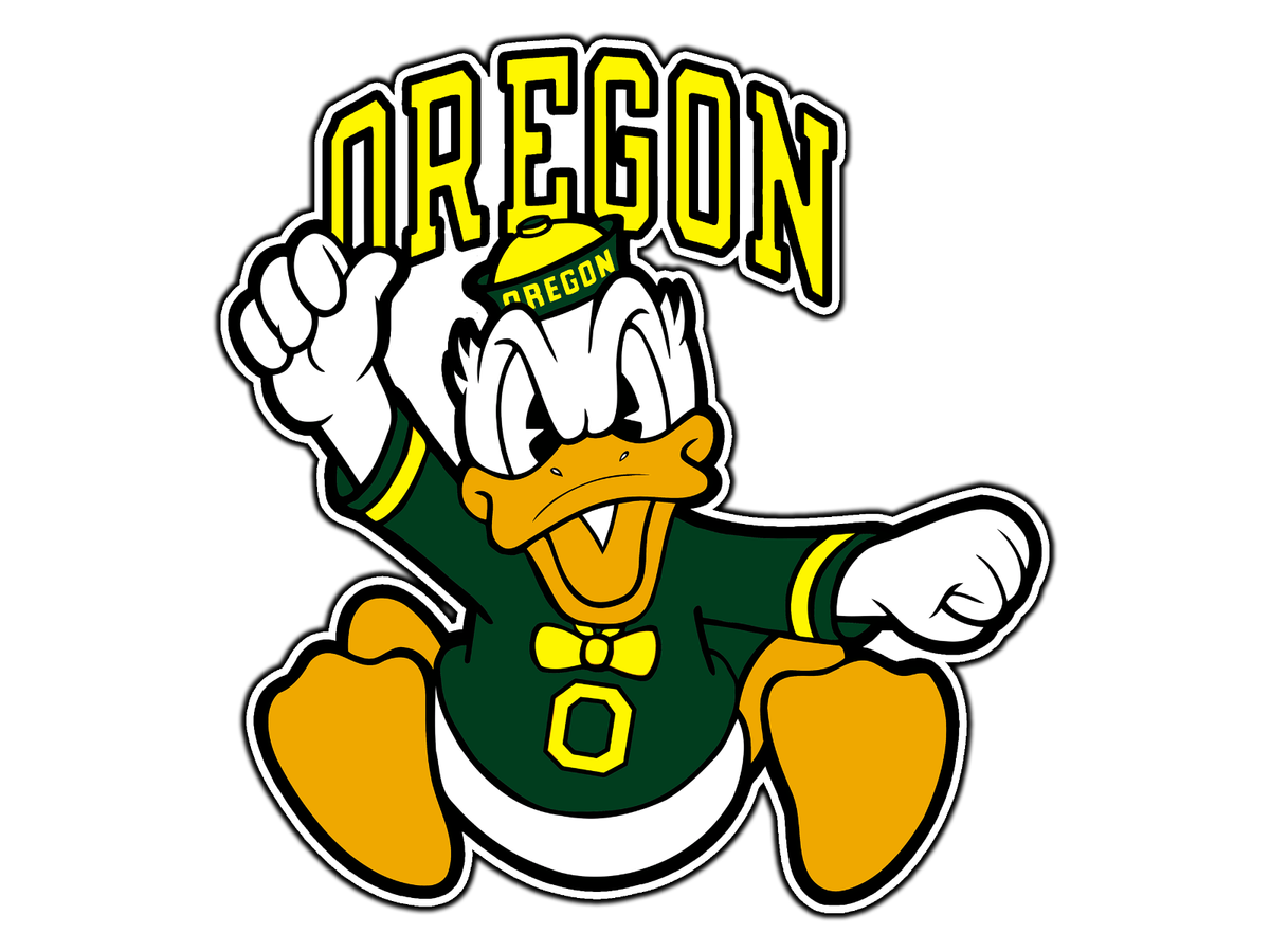#0398 Oregon Ducks Logo #5 College Sticker Waterproof Vinyl Decal Die-Cut  Car