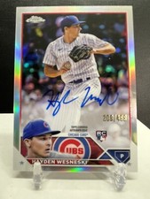 Hayden Wesneski Cubs 2023 Topps Chrome Rookie Refractor Auto /499 RA-HW RC