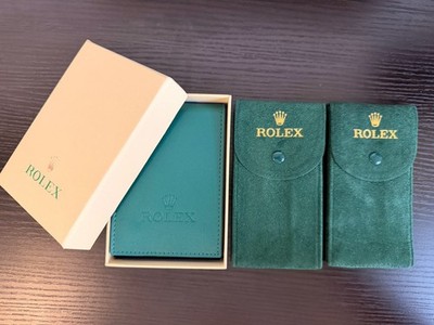 Rolex Leather Travel Case & 2 Velvet Pouches
