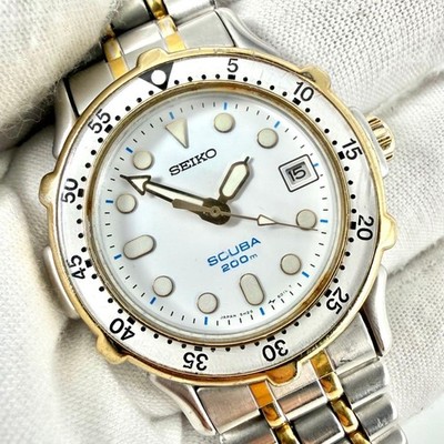 【From Japan】[Excellent Condition/Working] SEIKO Scuba Diver's 5H25-6020 Watch