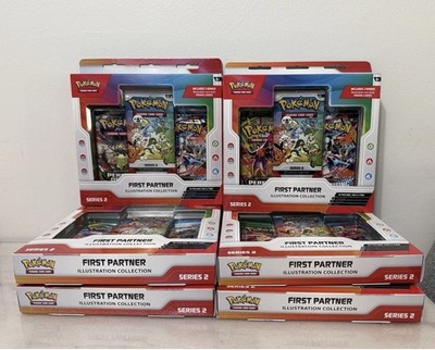 Lot of 6 - Pokemon First Partner Illustration Collection Series 2