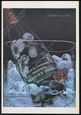1983 Perrier Jouet Fleur de Champagne 1973 bottle photo BIG vintage print ad