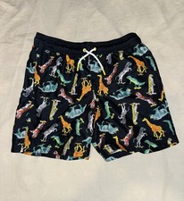 Boys Cat  Jack Animal Safari Swim Trunks Bathing Suit Size 10/12 Husky