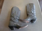WOMEN'S  GRAY NOCONA TALL  COWBOY WESTERN  BOOTS SIZE 7.5