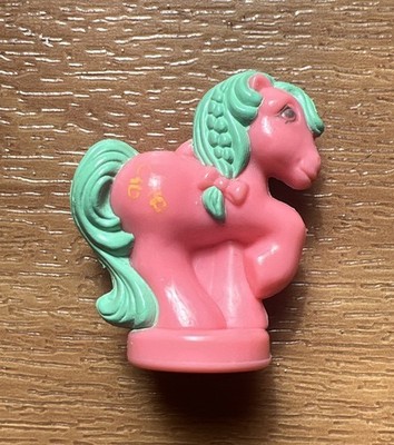 My Little Pony G1 Flurry Petite Ponies Pink Aqua Hair Mittens Cutie Mark