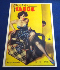 GINO BOCCASILE ED. GENTIANE - PUBBL. PARIS TABOU - CART. MODERNA