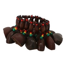 African Nuts Shell Bracelet Handcrafted Rattle Instrument for Music Performance