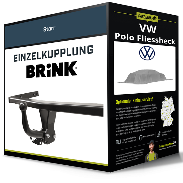 Starre AnhäNgerkupplung FüR VW Polo Fliessheck 09.2021-Jetzt Typ AW1/BZ1 Brink-image