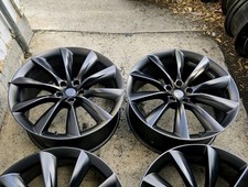 GENUINE 22" Tesla SINGLE Factory REAR Turbine Matte Black Rim OEM Wheel MODEL X