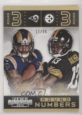 2014 Panini Contenders Round Numbers Holo Gold 17/99 Dri Archer Tre Mason #5 z6b