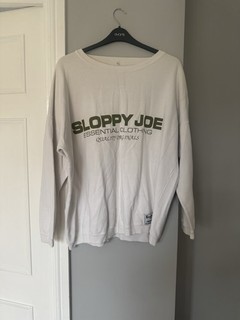 White Sloppy Joe Jumper Size 2 Women’s Jumper