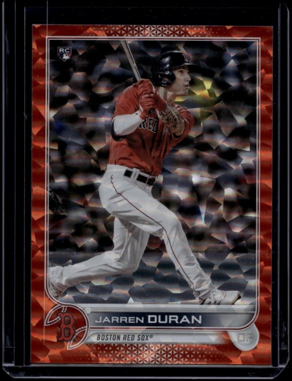 2022 Topps Baseball Jarren Duran #187 Rookie Orange Foilboard /299
