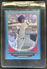2013 Bowman Draft Picks & Prospects Francisco Lindor Top Blue #/500 Indians