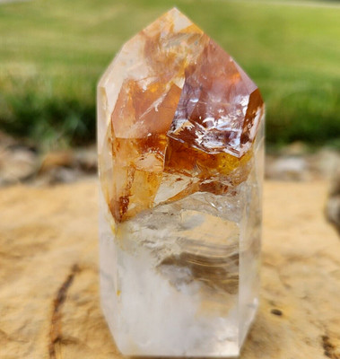 Golden Healer Tower Freeform High Quality Crystal Chakra Gemstone Point Chakra