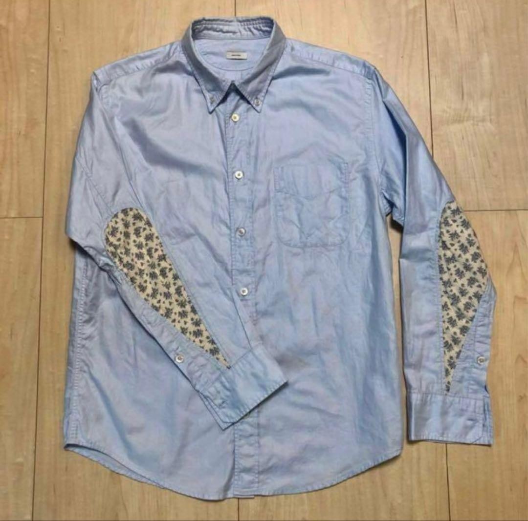 Visvim Light Blue Floral Patch Button-down Shirt … - image 1
