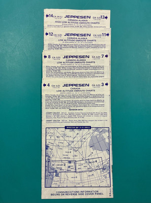 4 JEPPESEN PILOT CHARTS  ALASKA/ CANADA