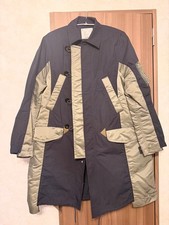 USED SACAI MILITARY-STYLE LONG COAT, UNISEX GOOD