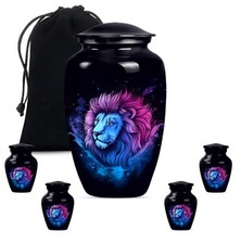 Lion Urn, Urns for Cremation Ashes, Small Urns Human Ashes Mom 10",3" 