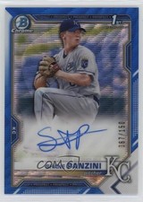 2021 Bowman Draft Chrome Pick Blue Wave Refractor 67/150 Shane Panzini Auto 2a9