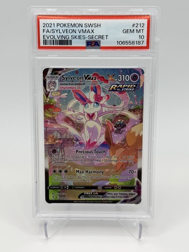 PSA 10 Sylveon VMAX #212/203 (Secret Rare) Pokemon Evolving Skies