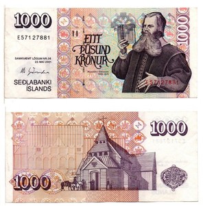 ICELAND 10 Kroner (22-05-2001) Pick 59, Extra Fine