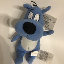 Doug Porkchop Bean Bag Plush Disney Store Dog Tag Blue Stuffed Animal Vintage 8  