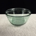 Anchor Hocking Green Glass Mixing Bowl 1.5 Qt Vintage 6.5" Ovenware USA Made